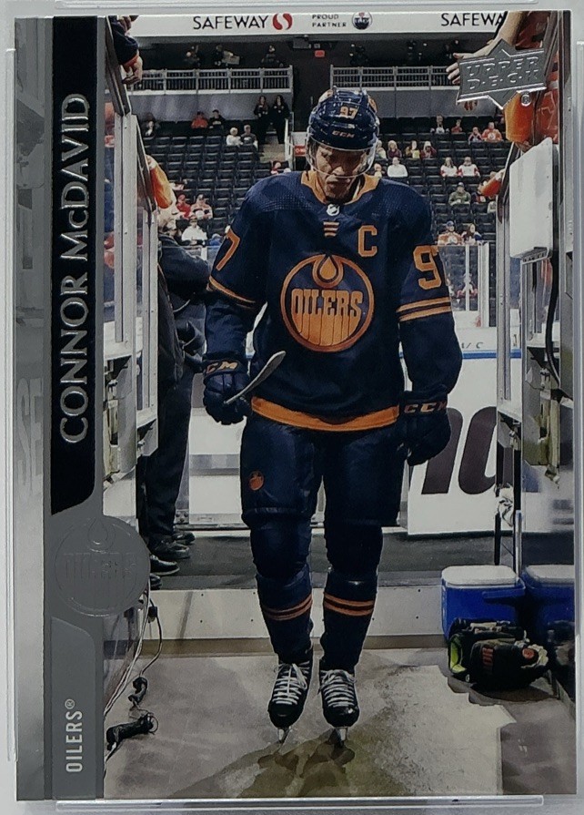 Connor McDavid PSA 10-  2020 Upper Deck - Oilers Captain, Pure Speed, McD view 5