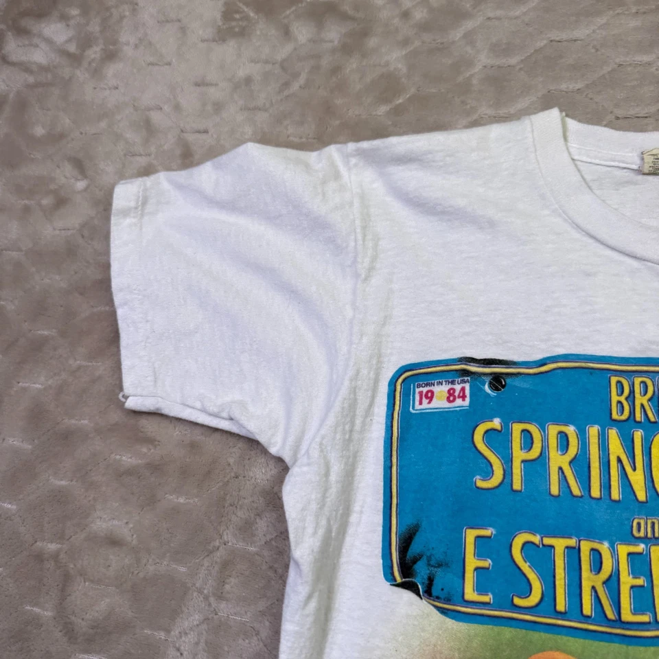 Camisa De Colección Años 80 Bruce Springsteen E Street Band 1984 Nacido en los Estados Unidos Gira Talla Md Foto 4 de 4