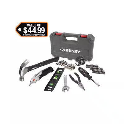 #ad Husky 52 Piece Homeowner#x27;s Tool Kit 91632 Brand New $39.99
