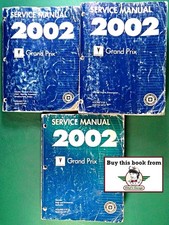 2002 Pontiac Grand Prix Shop Service Repair Maintenance Manual 3 Vol Set