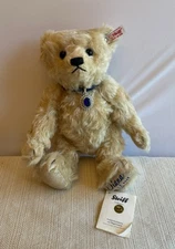 Limited Edition Steiff Mohair Bear With Ear Button Diana Birthday Released 2011