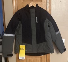 Ski-Doo Snowmobile Ski 440944 Women's Vasa Jacket L Large Black Snow Sports