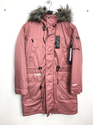 KHUJO Damen Wattierte Jacke, Parka Modell: Mischa Rosa S