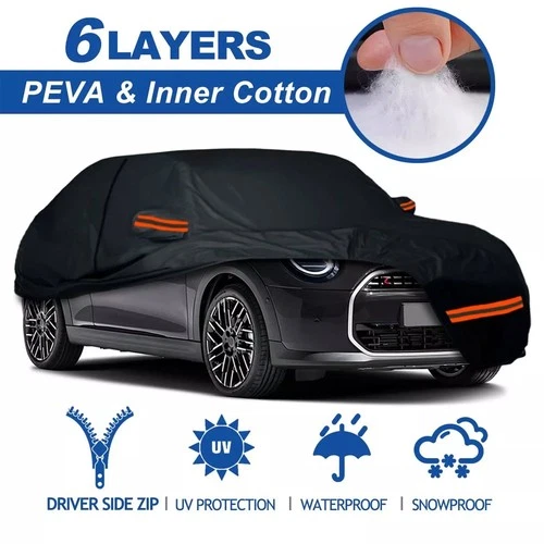 Heavy Duty 6 Layer Car Cover For Mini Cooper 2002-2024 Waterproof UV Protect UK - Picture 2 of 15