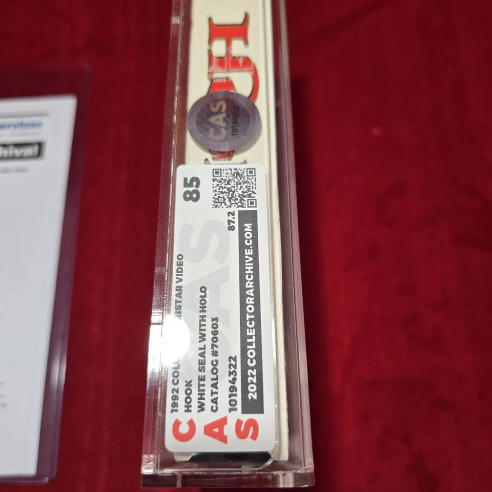 Hook Sealed VHS Tape CAS Graded 85 Real Grade 87.2 - Image 2 of 4