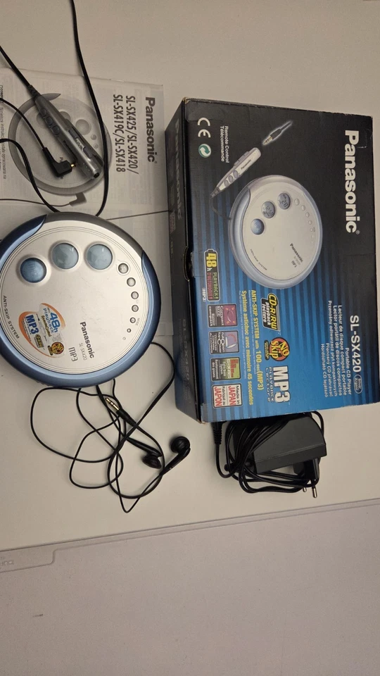 Panasonic SL-SX420 Portable CD Player 💿 Silver MP3