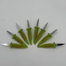 Vintage Corn on the Cob Corn Holders Set of 8 Stainless Steel H.K. Novelty Picks