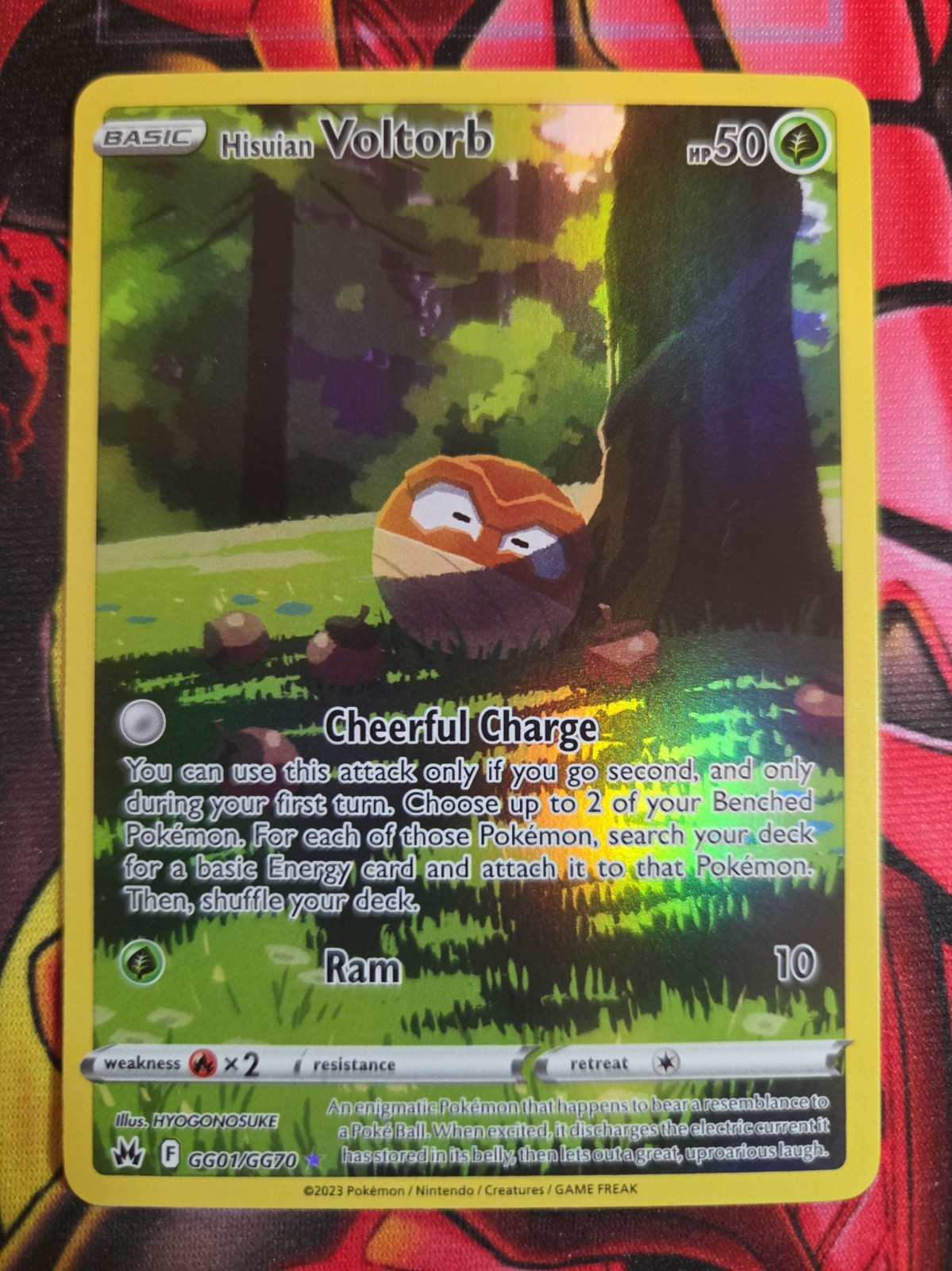 Hisuian Voltorb GG01/GG70 Holo Crown Zenith Galarian Gallery NM