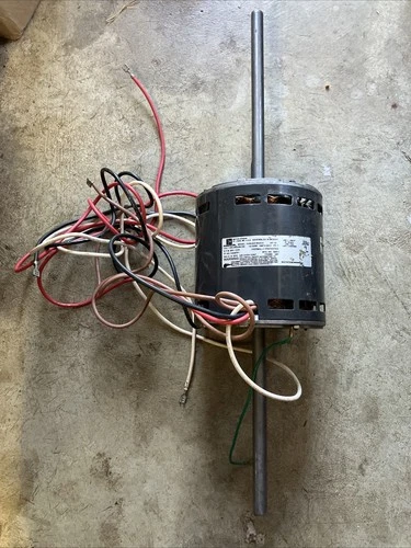 Tested EMERSON K55HXGCM-8101 Air Motor 1/2HP 1075RPM 1PHb Dual Shaft