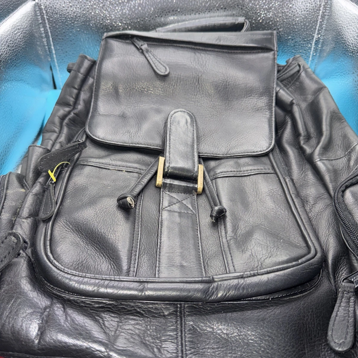 Latico Black and White Snakeskin Backpack Buy the Foil Layla Leather Crossbody Bag | Clutch-Style Purse main image 3