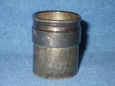 VINTAGE OPEN TOP SILVER PLATED ALTO SAXOPHONE BODY END PLUG - 24.65mm DIAMETER