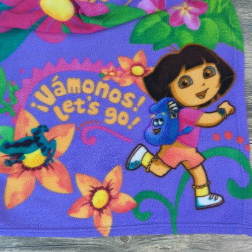 Dora the Explorer Snuggie For Kids Fleece Blanket W/ Sleeves Kidcore Nickelodeon - Picture 9 of 9