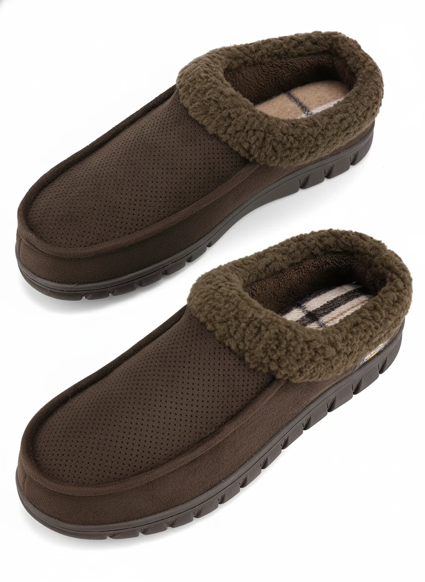Pantofole Dickies Uomo Memory Foam Con Logo Ricamato – Morbide Microsuede E Suola Antiscivolo