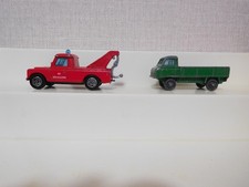 2 Diecast Land Rover ( Green Husky & Red Corgi Juniors Tow Truck )