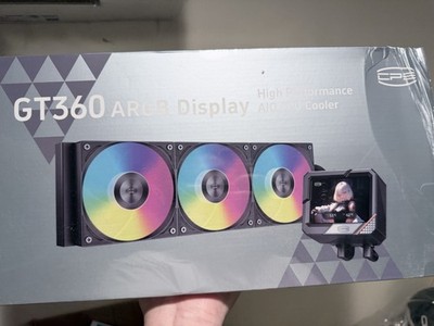 PCCOOLER CPU Cooler AIO 3.5-inch IPS Display 360mm ARGB Water Cooling