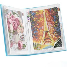 Diamond Painting Accessories Organizer, 30 Pockets, A3 Size, Blue