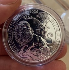The Lion and the Eagle 2026 1oz .999 Silver Bullion Coin - SALE PRICE - REDUCED