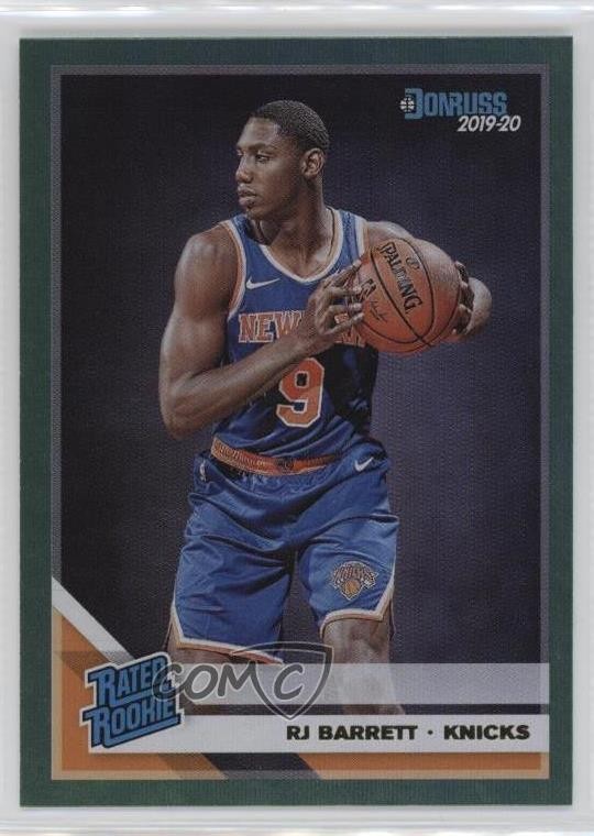 2019-20 Panini Donruss Rated Rookie Green Flood RJ Barrett #203 Rookie RC uk2