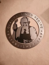 Wendy Logo Plastic, A Few Cracks And Scratches 27 In Diameter