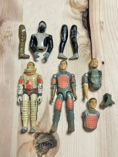 Vintage 1982 83 Hasbro Straight Breaker Flash Ace Torpedo Parts Arm Figure Lot