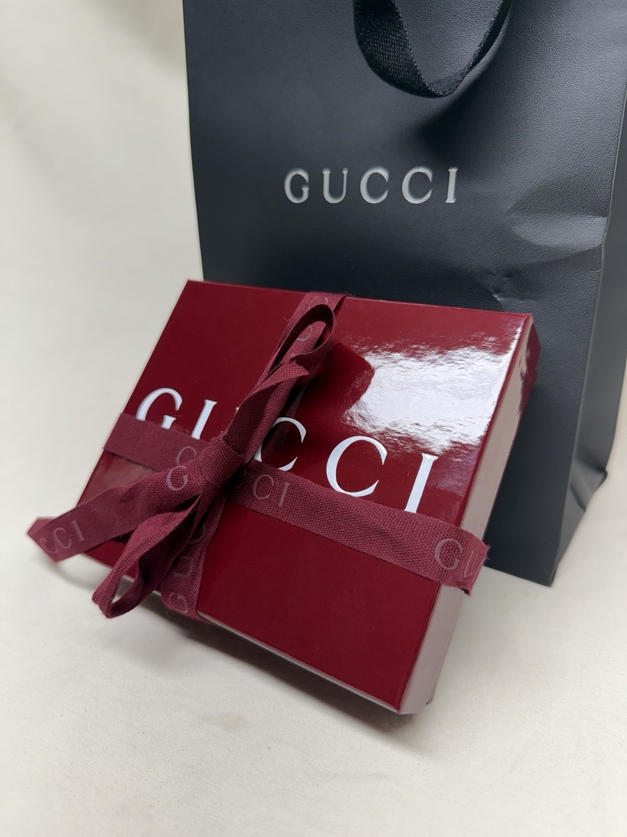 GUCCI財布の箱だけ❣️ Authentic Gucci Wallet Box Dust Bag Ribbon Shopping Bag 2026