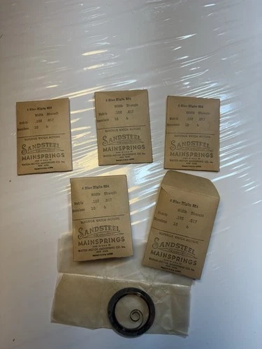 Antique Elgin 6s Pocket Watch Main Springs 824