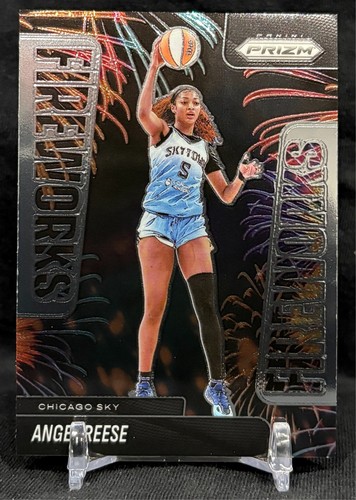 Angel Reese [Gold] #11 2025 Panini Prizm WNBA Fireworks card