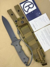 🌟 CHRIS REEVE GREEN BERET COMBAT KNIFE 7" SPEAR POINT PLAIN EDGE MAGNACUT BLADE