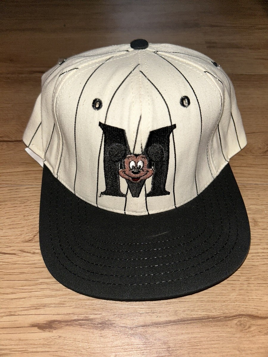 DISNEY MICKEY MOUSE PINSTRIPE MENS VINTAGE HAT RARE NWT