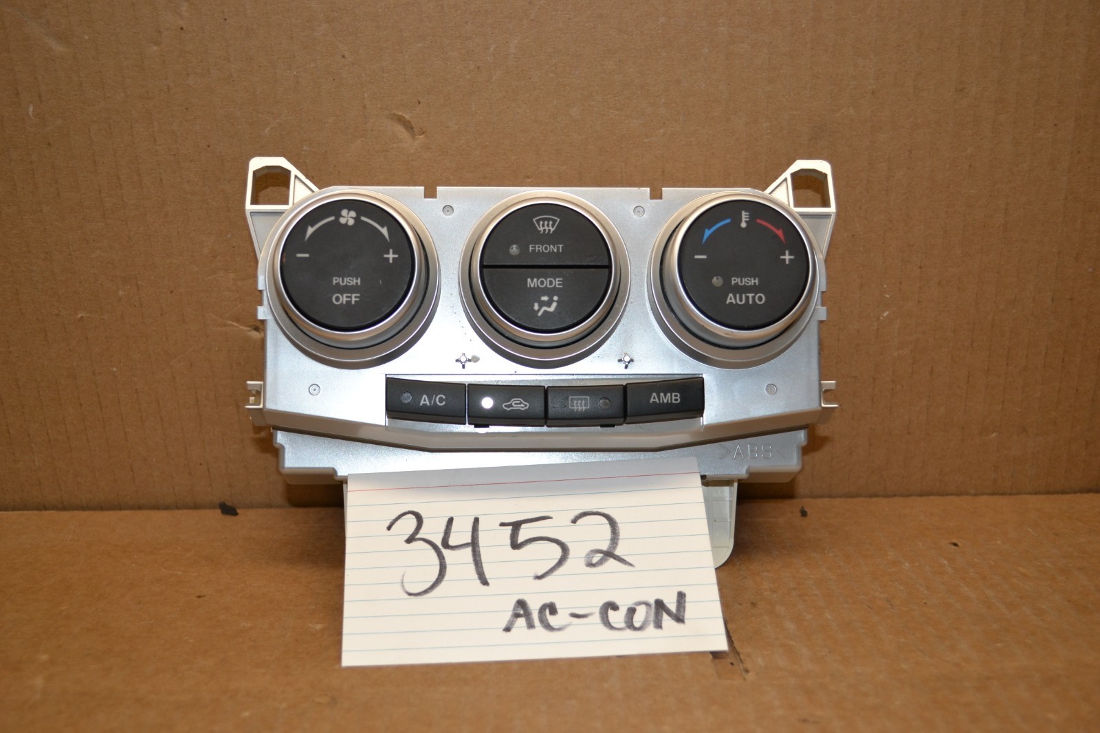 05 06 07 Mazda 5 AC and Heater Control Used Stock #3452-AC 