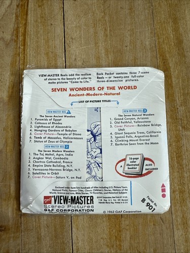 View Master World Travel Die sieben Weltwunder versiegelte Packung - Bild 3 von 5