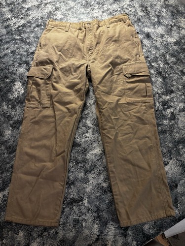 Tyndale Men's 36x30 Utility FR Cargo Pants Khaki Cotton Fire Resistant K215T