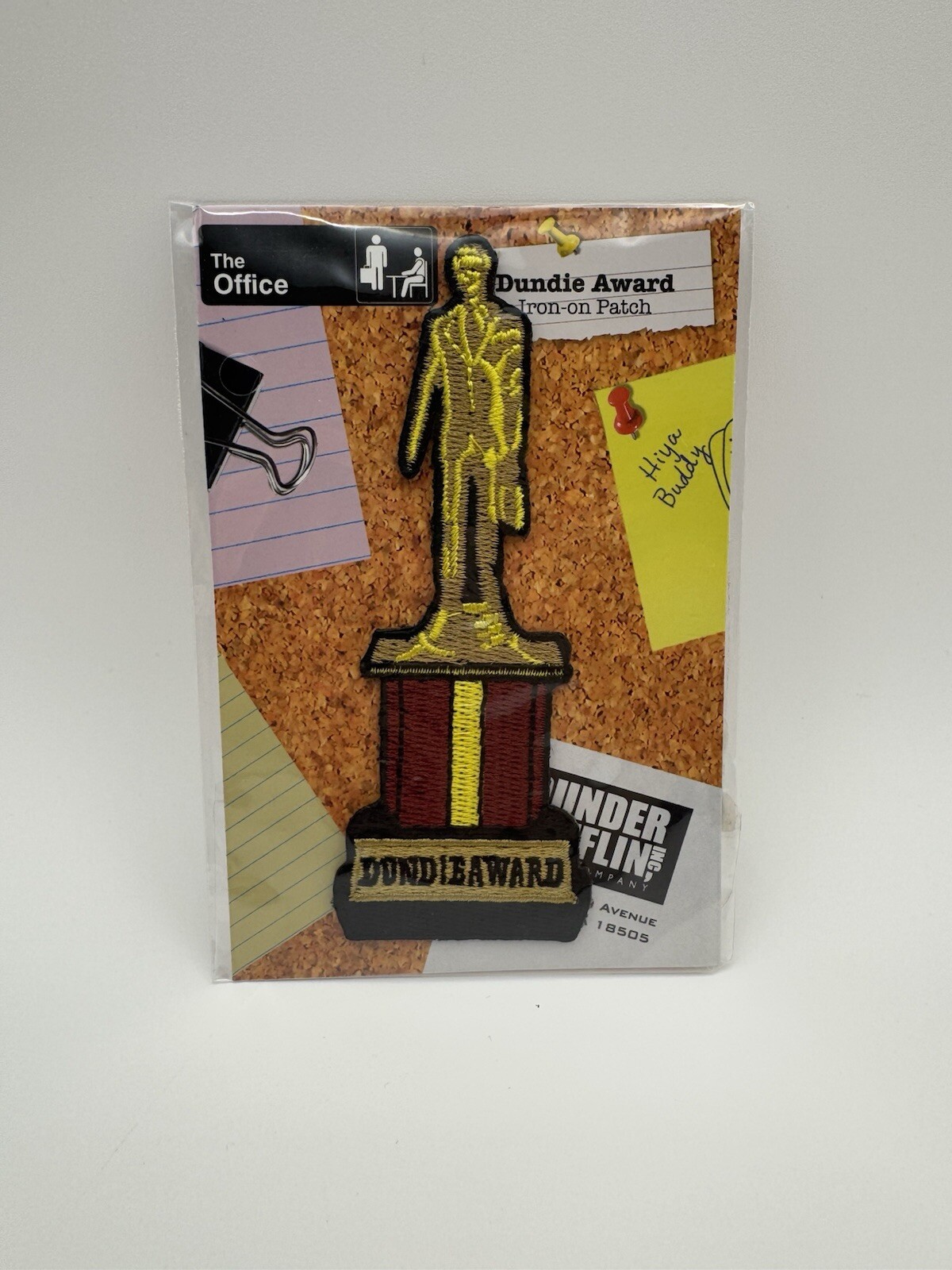 CultureFly NBC The Office Dundie Award Iron-On Patch New With Tags