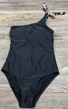 Kona Sol One Piece Swimsuit Womens Small Swimwear Black One Strap