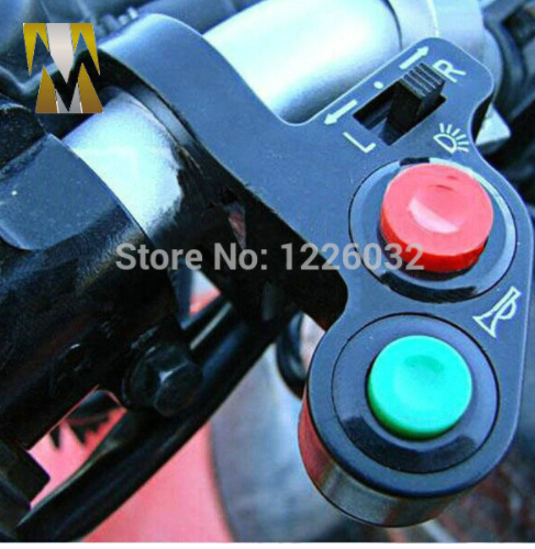Cuerno de bicicleta ATV 7/8" ~ luces ~ Señales de giro botón de encendido/apagado - Imagen 10 de 11