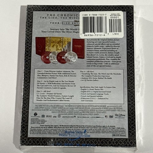 Chronicles of Narnia - The Lion Witch and Wardrobe 4 DVD Extended Set NEW *READ - Picture 3 of 10