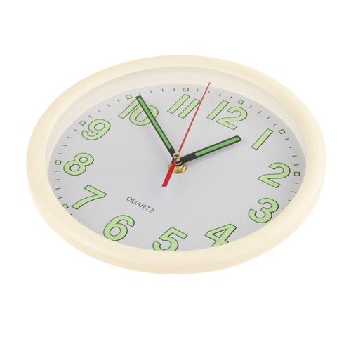 FLUORESCENT CLOCK GLOW IN DER DUNKLEN WAND WEISS - Bild 2 von 12