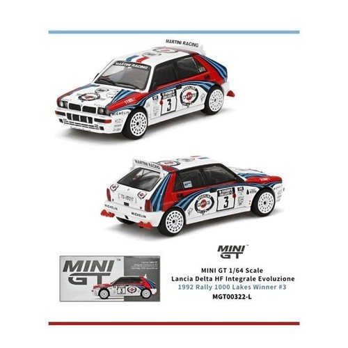 MiniGT Lancia Delta HF Integrale Evolution #3 1992 Rally 1000 Lakes Winner Mijo - Picture 4 of 5