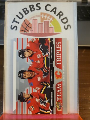 2020-21 Upper Deck Series 1 Team Triples TT-C2 Calgary Flames Gaudreau Monahan