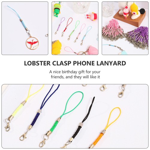 15 SZTUK Łańcuch komórkowy Hummer Buckle Telefon Charm Smycz Łańcuch telefoniczny - Zdjęcie 10 z 12