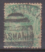 (F282-163) 1880 Australia TAS 1d red QVIC stamp (FM)