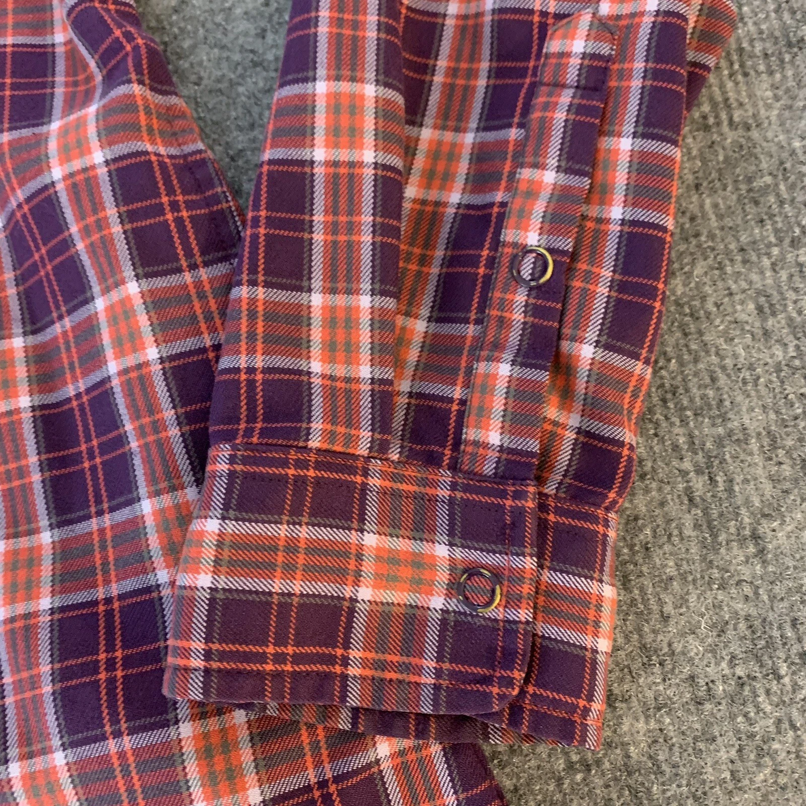 burton dryride snap front flannel pockets shirt
