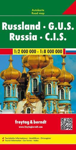 Russia - CIS Road Map 1:2 000 000 - 1:8 000 000 (Map)