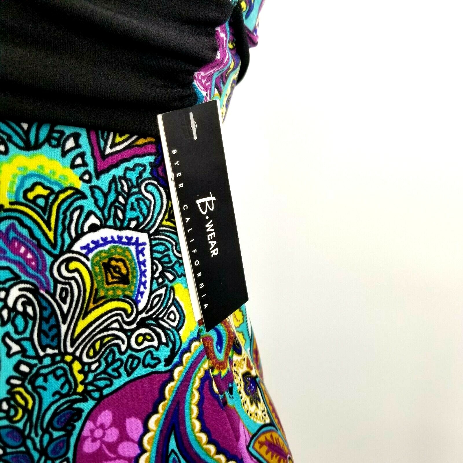 B. WEAR BYER California Women's S Halter Top Club Party Shirt Paisley NWT