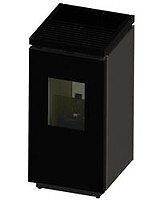 Cola Stufe Stufa ENERGY VETRO Nero LAA4H90Y ventilata, colore rivestimento crist