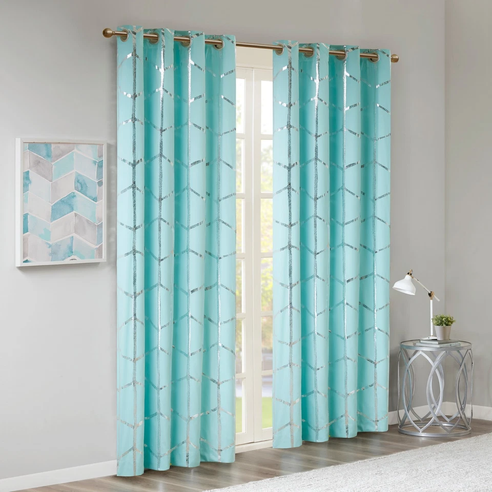 Cortina apagada total de diseño inteligente para panel de cortina de dormitorio dormitorio 1 pieza Foto 2 de 4