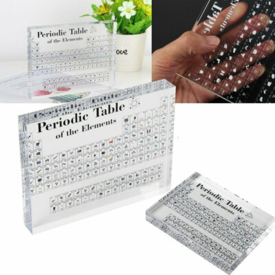 15cm Periodic Table of Elements Acrylic Periodic Display Teaching Tool Gift