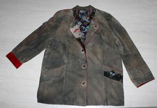Damen Leder-Trachtenjanker Gr. 44 Krüger Westfalen mit Applikation