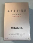 CHANEL ALLURE HOMME SPORT AFTER SHAVE LOTION 3.4 OZ / 100 ml FRESH