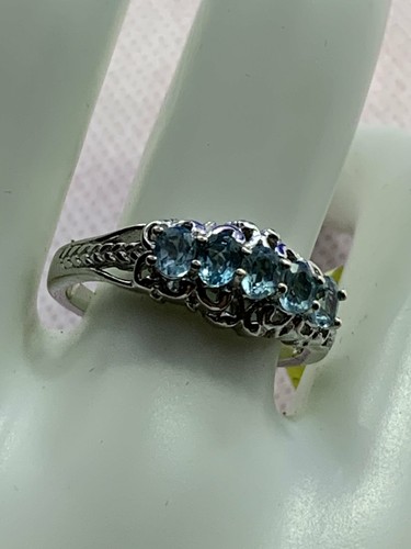 Madagascar Pariba Apatite Ring-Very Nice - Picture 2 of 4